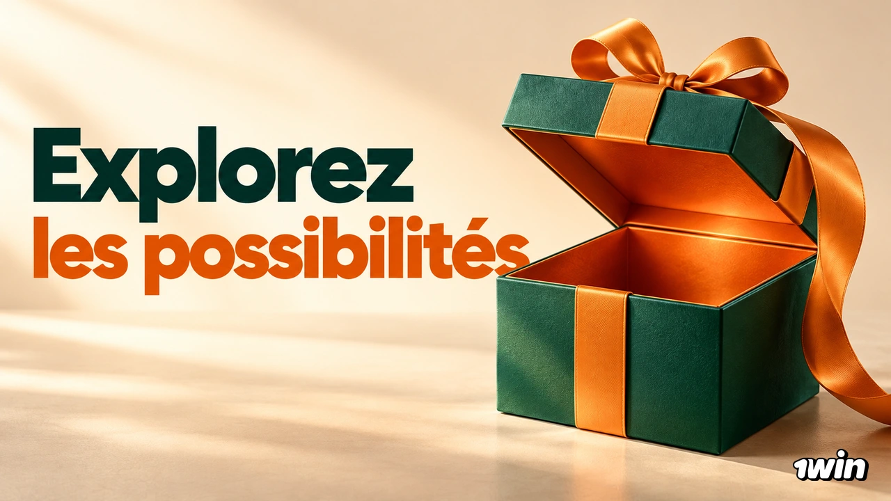 Cadeau vert ouvert laissant apparaître un intérieur orange