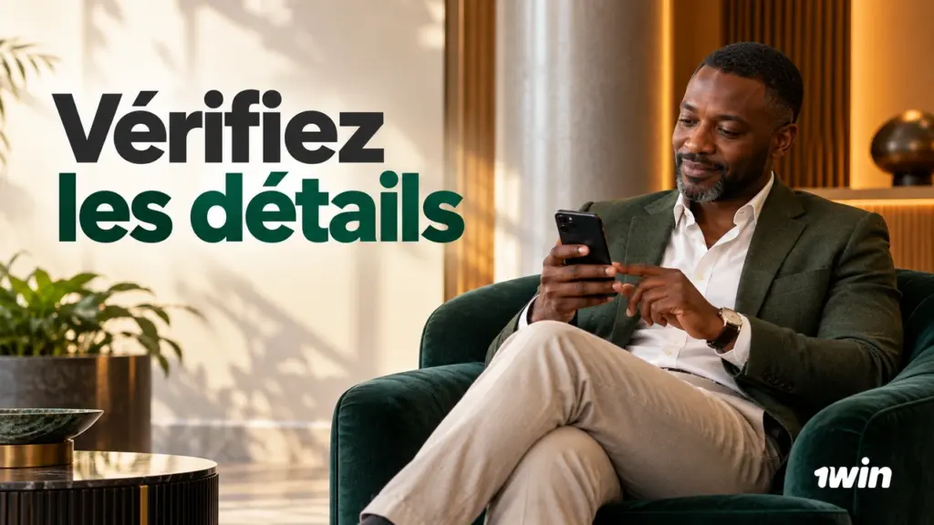Homme vérifiant des détails sur son téléphone.